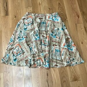 Kate Hill Italian architecture silk/cotton 14WSkirt